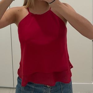 Red blouse